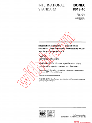 ISO/IEC 8613-10:1991/AMD4:1992 PDF