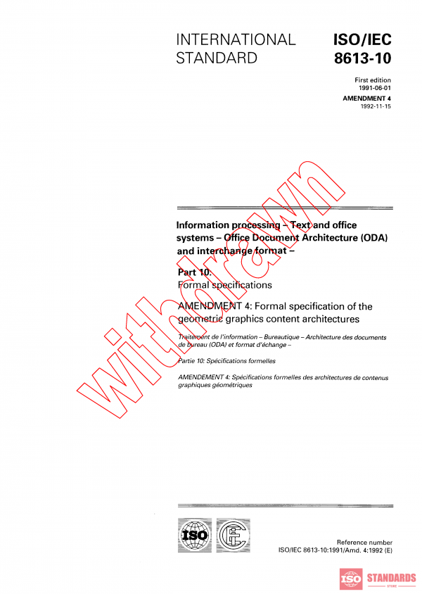 ISO/IEC 8613-10:1991/AMD4:1992 PDF