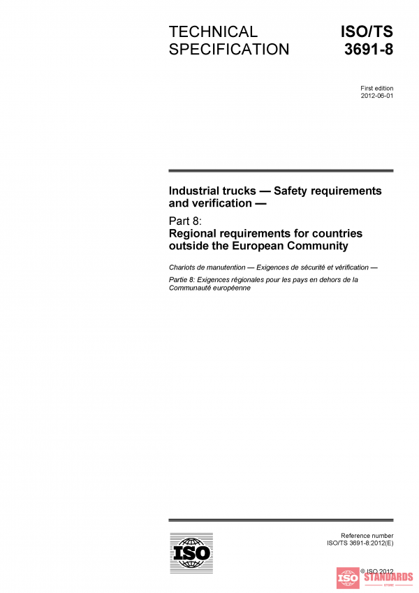 ISO/TS 3691-8:2012 PDF