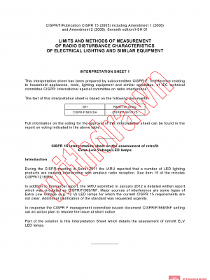 CISPR 15:2005/ISH1:2013 PDF