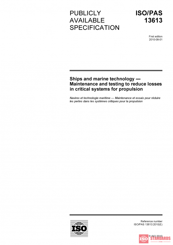 ISO/PAS 13613:2010 PDF