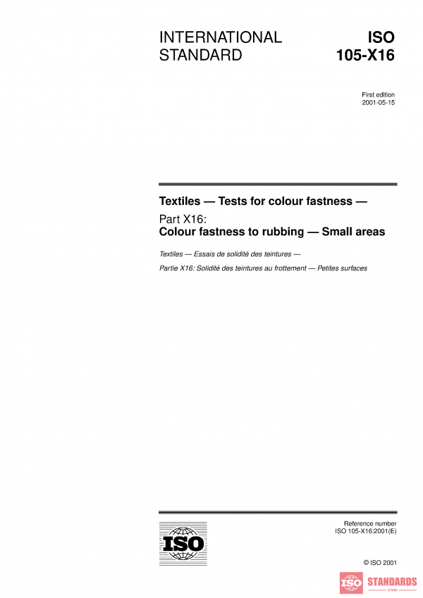 ISO 105-X16:2001 PDF