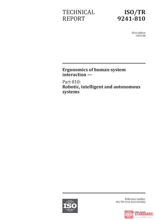 ISO/TR 9241-810:2020 PDF