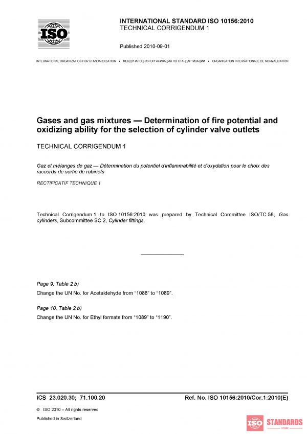 ISO 10156:2010/Cor 1:2010 PDF