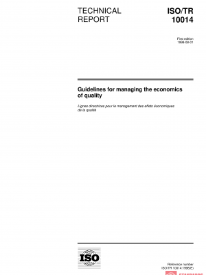 ISO/TR 10014:1998 PDF