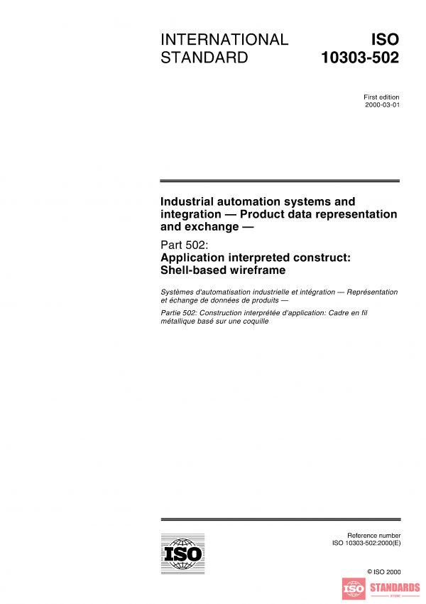 ISO 10303-502:2000 PDF