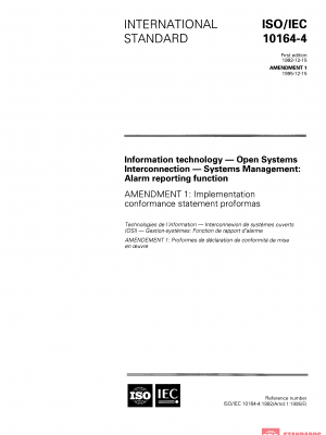 ISO/IEC 10164-4:1992/AMD1:1995 PDF
