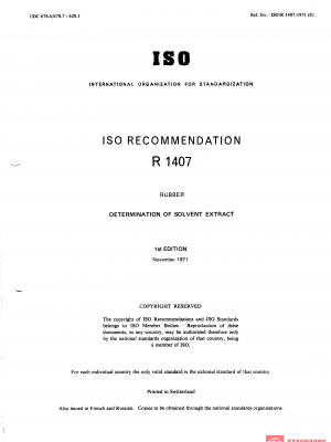 ISO/R 1407:1971 PDF
