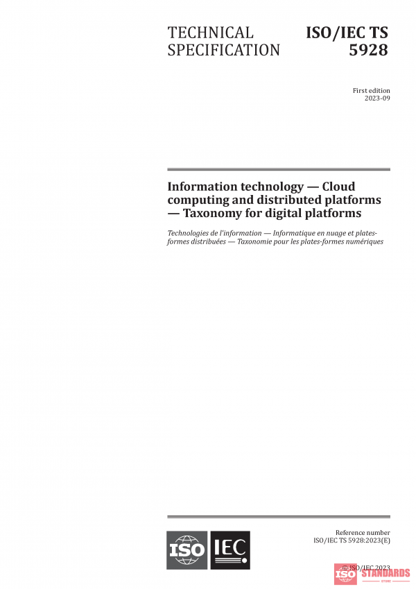 ISO/IEC TS 5928:2023 PDF
