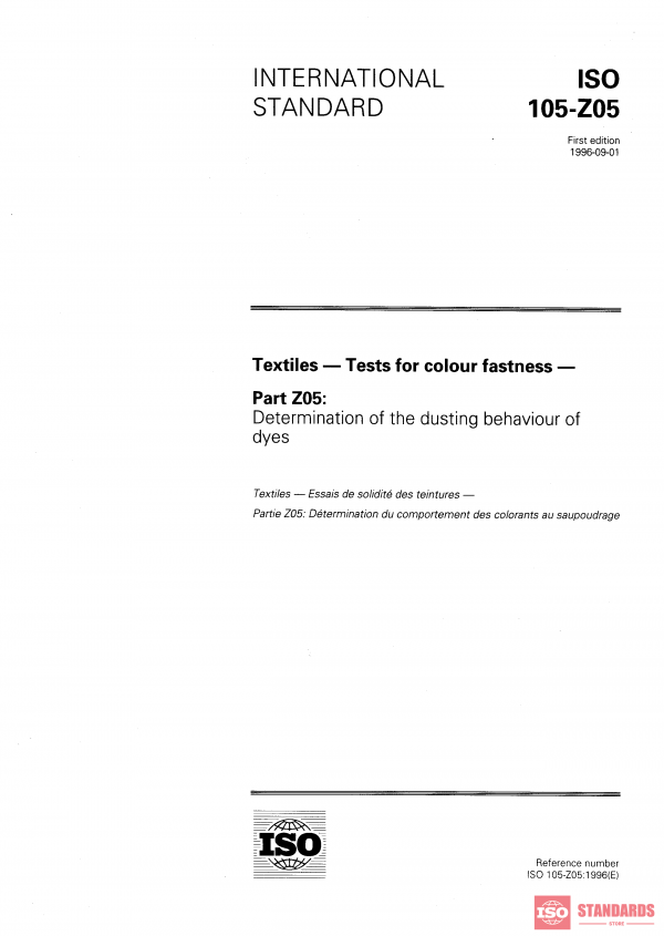 ISO 105-Z05:1996 PDF