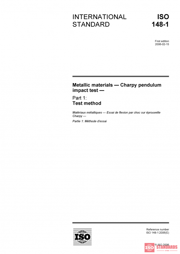 ISO 148-1:2006 PDF