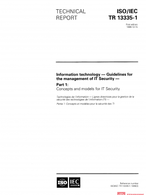 ISO/IEC TR 13335-1:1996 PDF