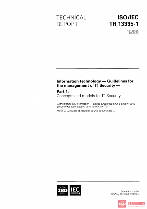 ISO/IEC TR 13335-1:1996 PDF
