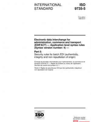 ISO 9735-5:1999 PDF