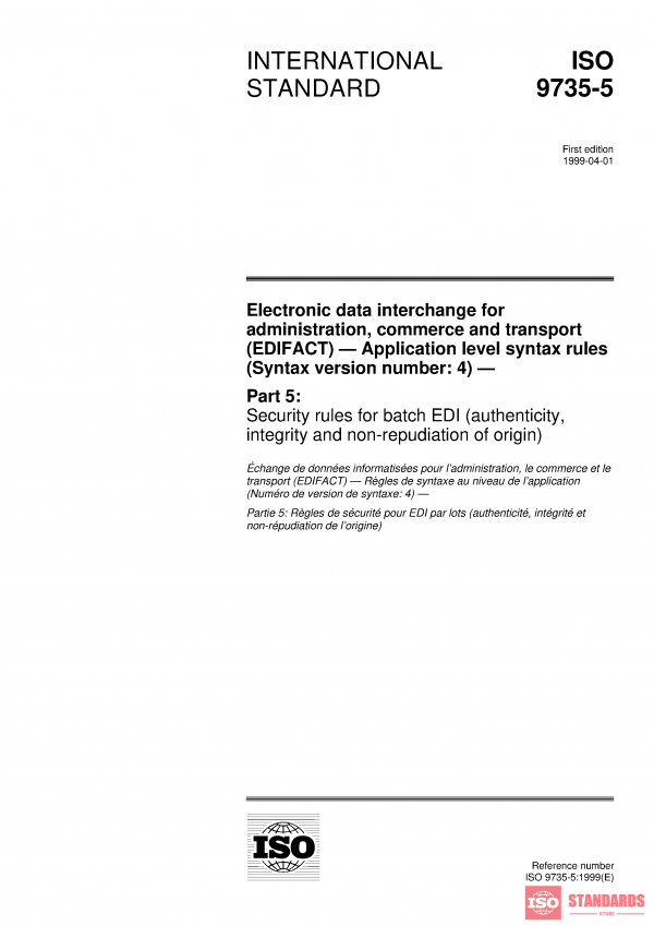 ISO 9735-5:1999 PDF