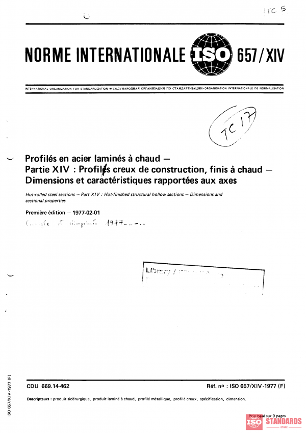 ISO 657-14:1977 PDF