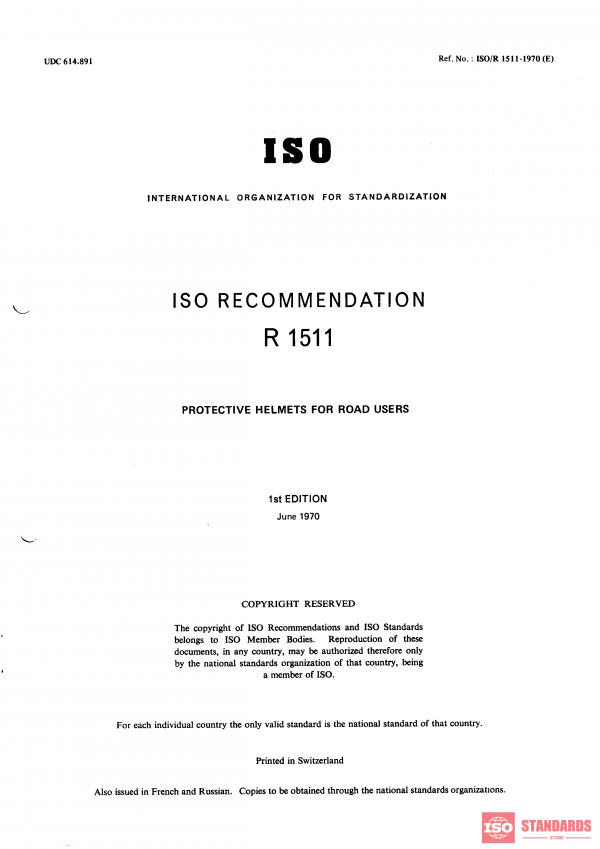 ISO/R 1511:1970 PDF