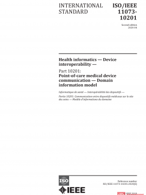 ISO/IEEE 11073-10201:2020 PDF
