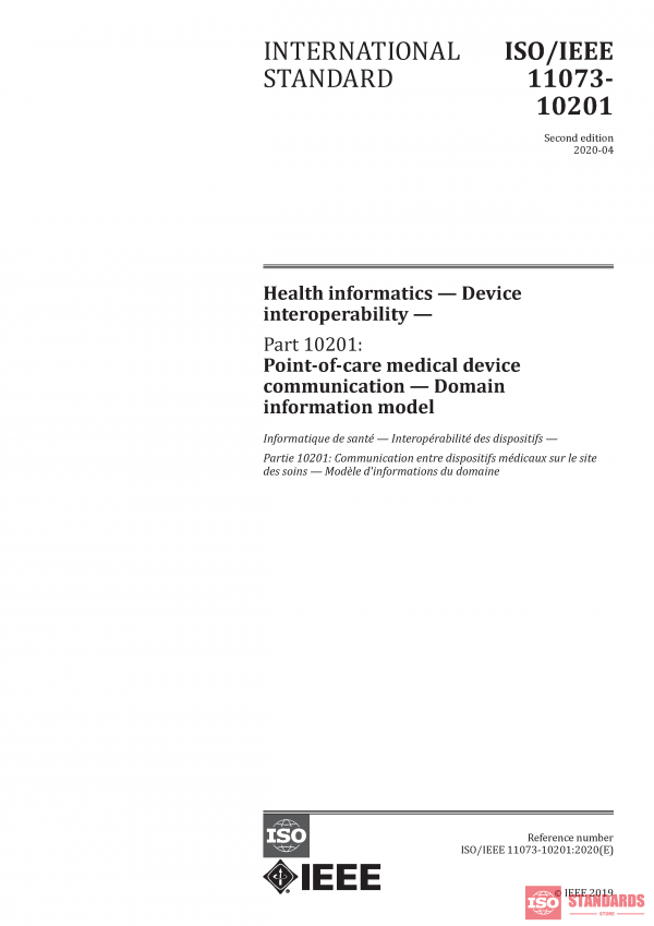 ISO/IEEE 11073-10201:2020 PDF