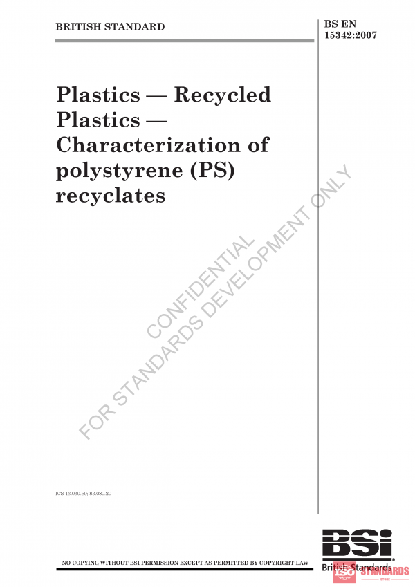 BS EN 15342 :2007 PDF