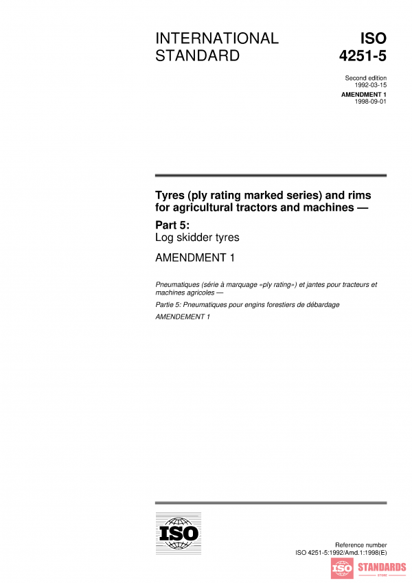 ISO 4251-5:1992/Amd 1:1998 PDF
