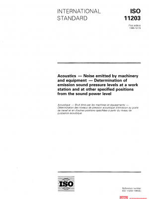 ISO 11203:1995 PDF