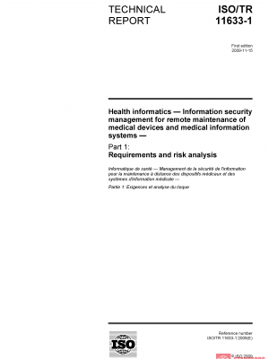 ISO/TR 11633-1:2009 PDF