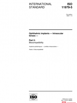 ISO 11979-5:1999 PDF