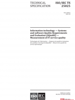 ISO/IEC TS 25025:2021 PDF