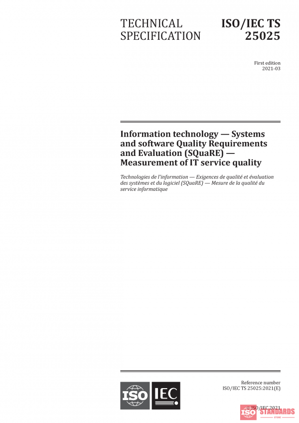 ISO/IEC TS 25025:2021 PDF