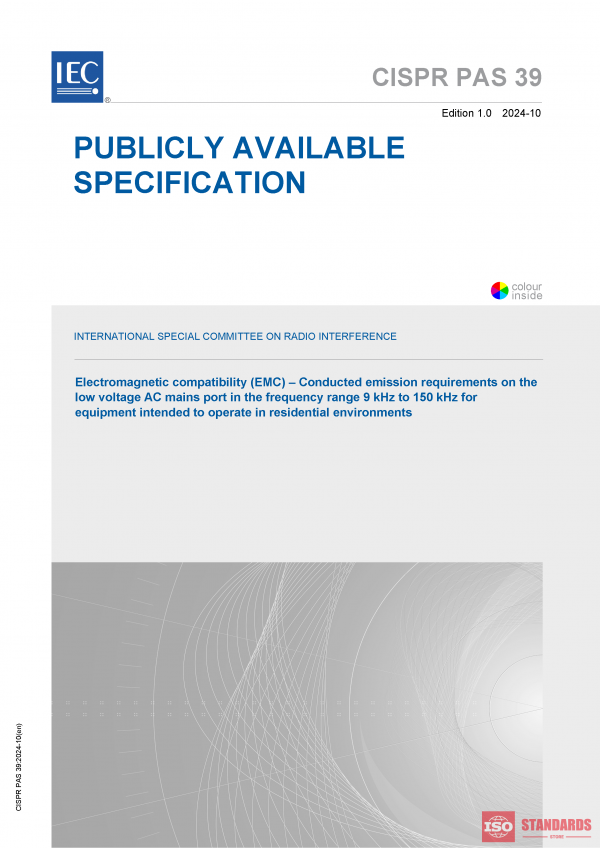 CISPR PAS 39:2024 PDF
