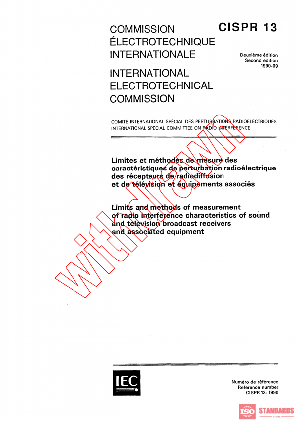 CISPR 13:1990 PDF