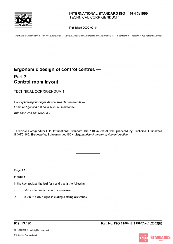 ISO 11064-3:1999/Cor 1:2002 PDF