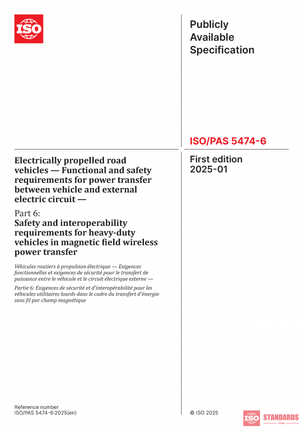 ISO/PAS 5474-6:2025 PDF