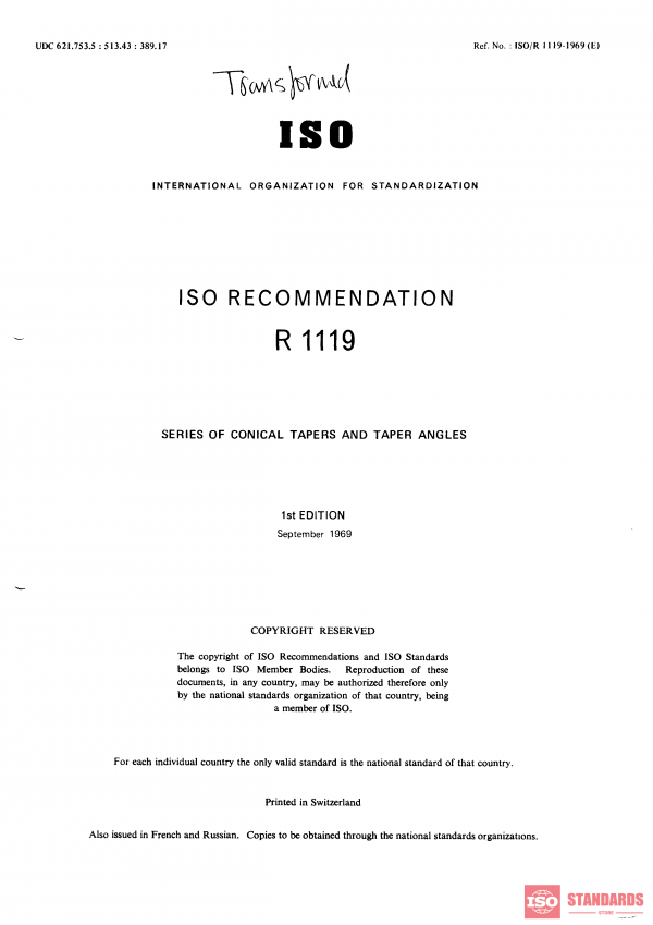 ISO/R 1119:1969 PDF