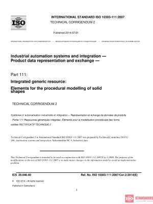 ISO 10303-111:2007/Cor 2:2014 PDF