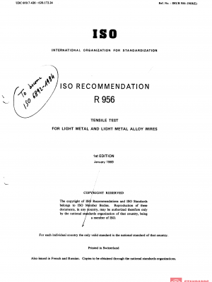 ISO/R 956:1969 PDF