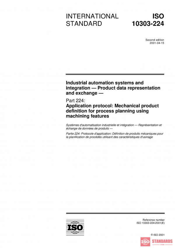 ISO 10303-224:2001 PDF