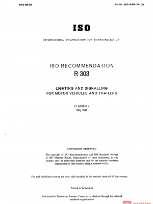 ISO/R 303:1963 PDF