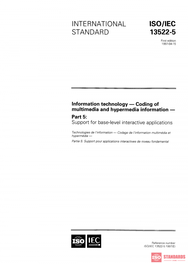ISO/IEC 13522-5:1997 PDF