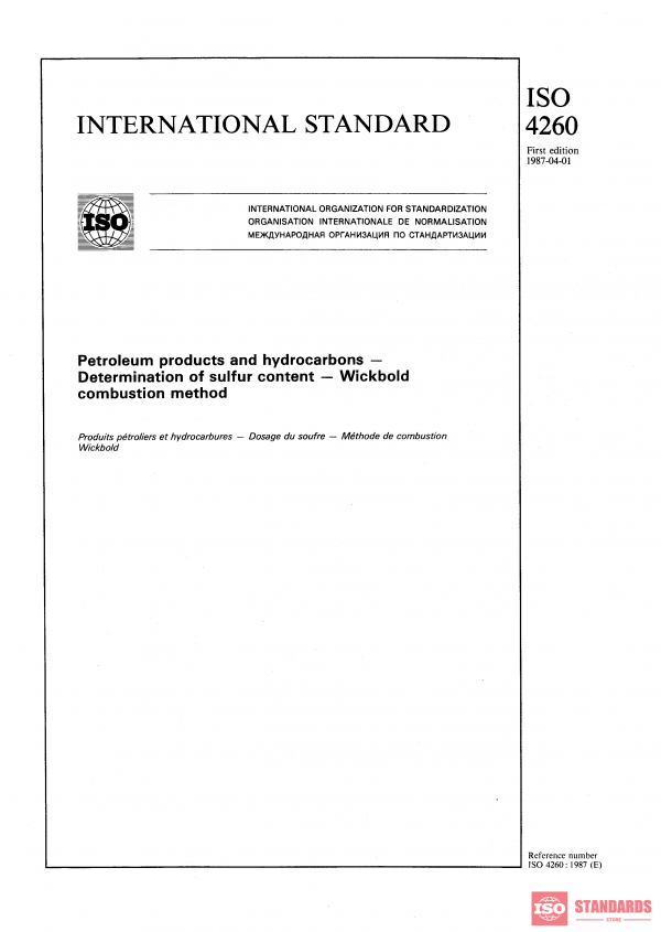 ISO 4260:1987 PDF