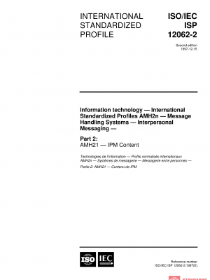 ISO/IEC ISP 12062-2:1997 PDF