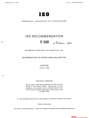 ISO/R 998:1969 PDF