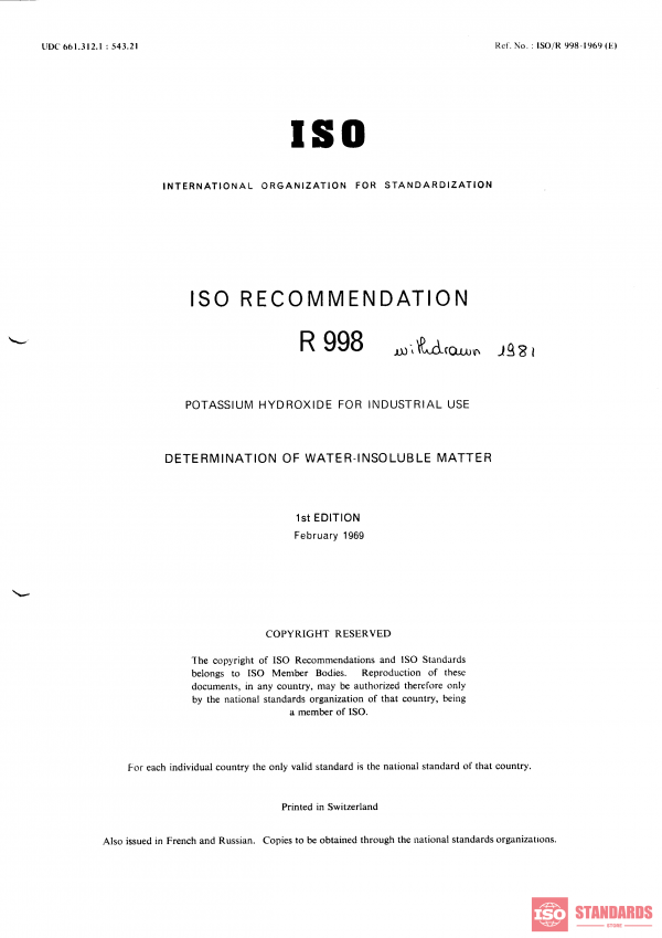 ISO/R 998:1969 PDF