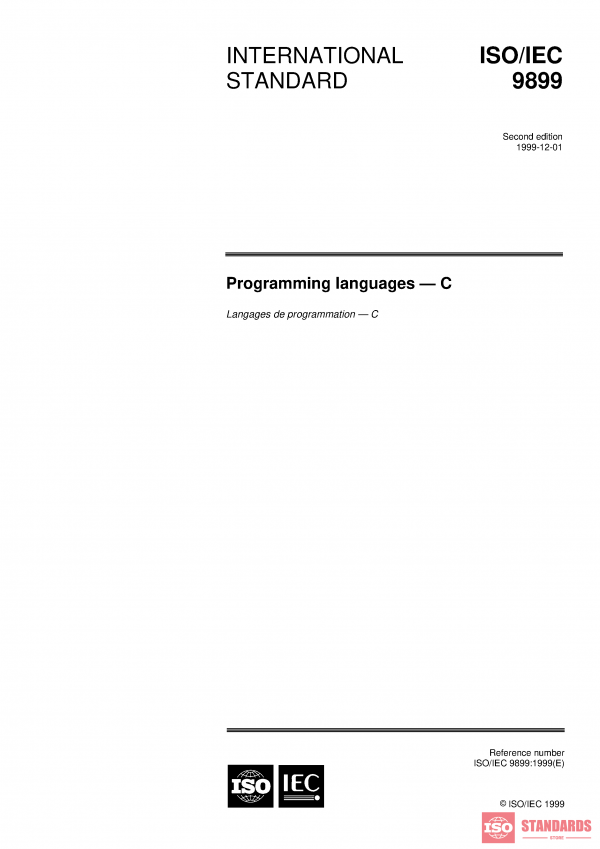 ISO/IEC 9899:1999 PDF