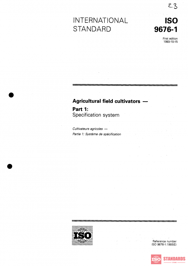 ISO 9676-1:1993 PDF