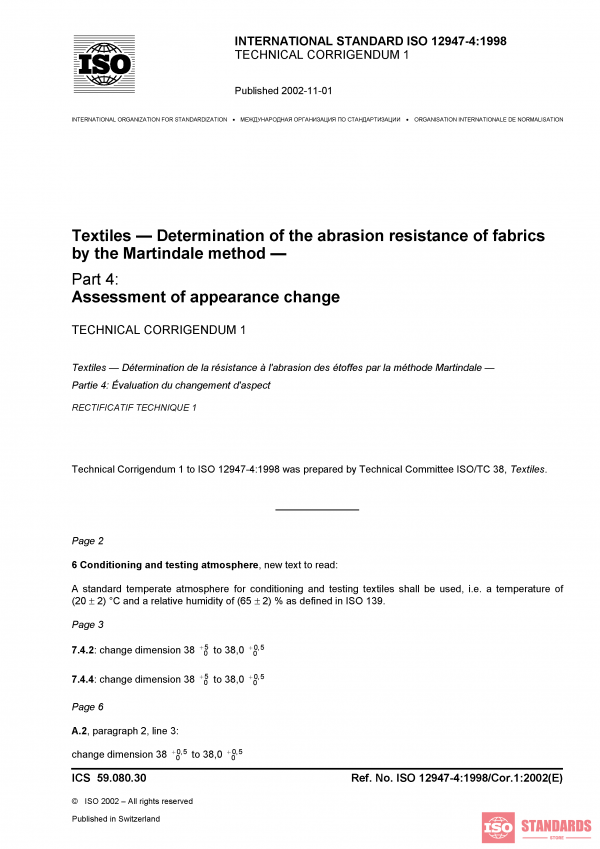 ISO 12947-4:1998/Cor 1:2002 PDF