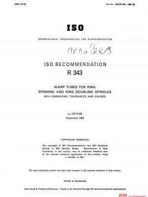 ISO/R 343:1963 PDF