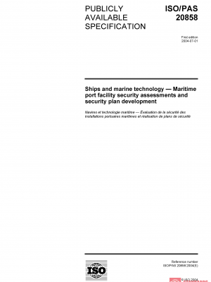 ISO/PAS 20858:2004 PDF