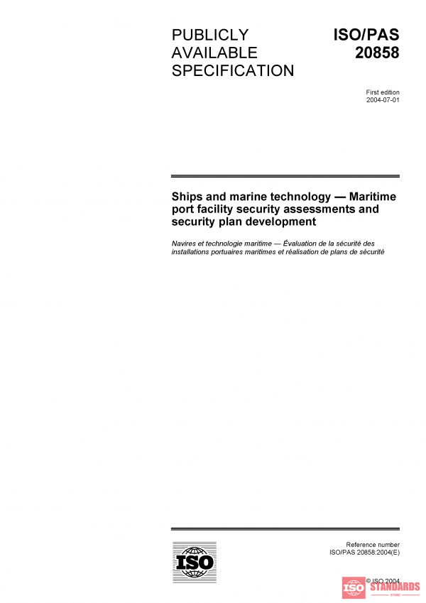 ISO/PAS 20858:2004 PDF